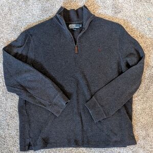 Ralph Lauren Dark Gray Zip-Up Sweater